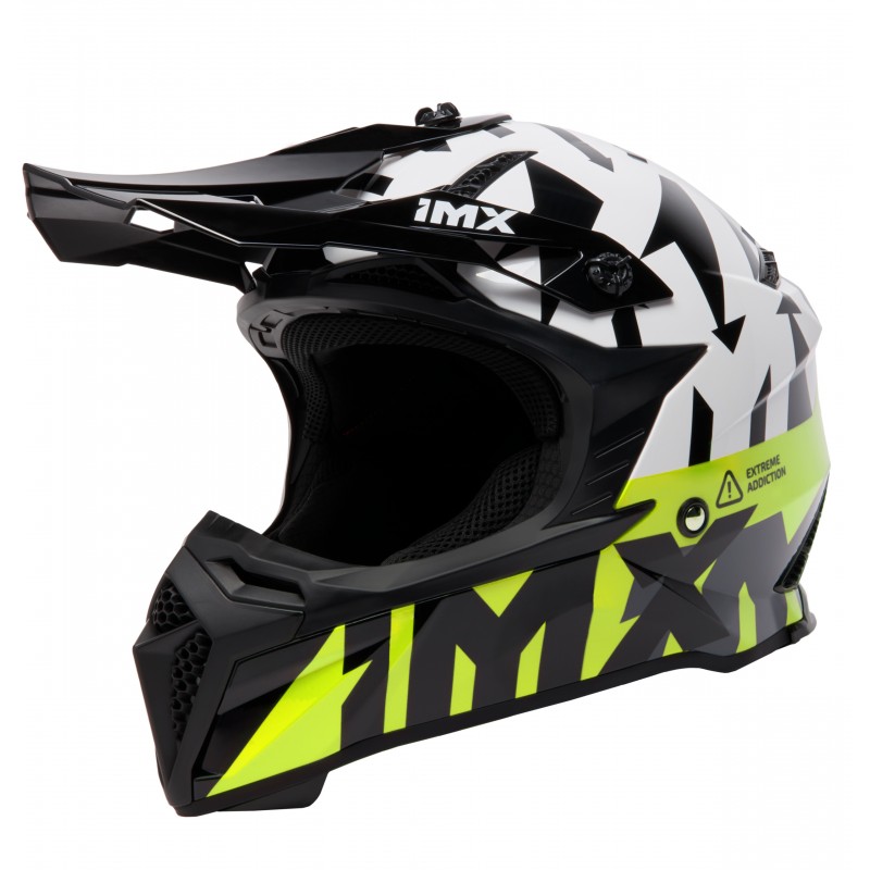 KASK IMX FMX-02 BLACK/WHITE/FLO YELLOW/GREY GLOSS GRAPHIC