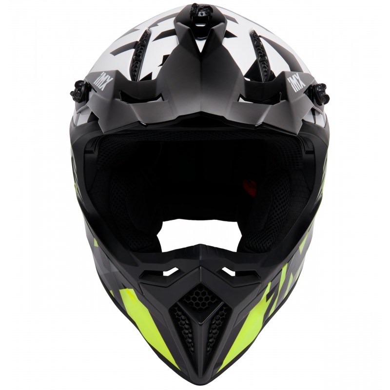 KASK IMX FMX-02 BLACK/WHITE/FLO YELLOW/GREY GLOSS GRAPHIC