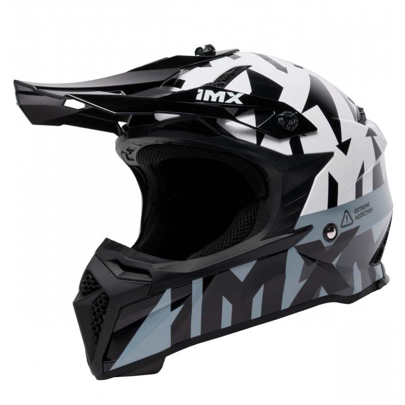 KASK IMX FMX-02 BLACK/WHITE/GREY/METALLIC GREY GLOSS GRAPHIC