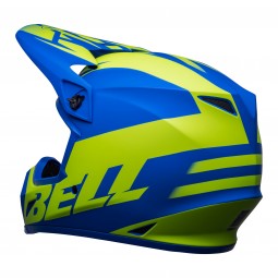 KASK BELL MX-9 MIPS DISRUPT MATTE CLASSIC BLUE/HI-VIZ YELLOW