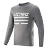 KOSZULKA ROWEROWA Z DŁUGIM RĘKAWEM ALPINESTARS MERINO MELANGE LIGHT GREY/ATLANTIC