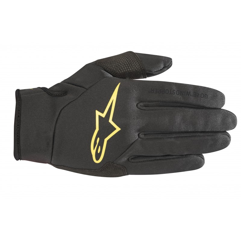 RĘKAWICE ALPINESTARS CASCADE GORE-TEX INFINIUM WINDSTOPPER BLACK/ACID YELLOW