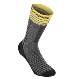SKARPETY ALPINESTARS DROP 19 MID GREY/YELLOW