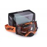 GOGLE IMX DUST GRAPHIC ORANGE/BLACK MATT - SZYBA DARK SMOKE + CLEAR (2 SZYBY W ZESTAWIE)