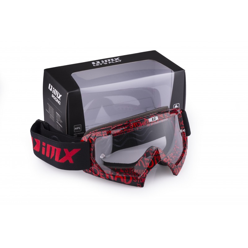 GOGLE IMX MUD GRAPHIC RED/BLACK - SZYBA CLEAR (1 SZYBA W ZESTAWIE)