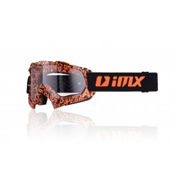 GOGLE IMX MUD GRAPHIC ORANGE/BLACK - SZYBA CLEAR (1 SZYBA W ZESTAWIE)