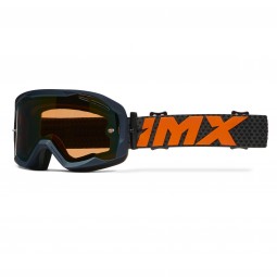 GOGLE IMX ENDURANCE FLIP GRAPHIE BLUE MATT/ ORANGE - SZYBA IRIDIUM GOLD + CLEAR (2 SZYBY W ZESTAWIE)