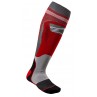 SKARPETY ALPINESTARS MX PLUS-1 RED COOL GREY