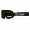 GOGLE IMX ENDURANCE RACE BLACK GLOSS/WHITE - SZYBA IRIDIUM GOLD + CLEAR (2 SZYBY W ZESTAWIE)