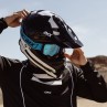 GOGLE IMX ENDURANCE RACE BLACK MATT/ BLUE - SZYBA IRIDIUM BLUE + CLEAR (2 SZYBY W ZESTAWIE)