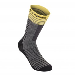 SKARPETY ALPINESTARS DROP 19 MID GREY/YELLOW