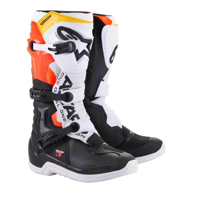 BUTY ALPINESTARS TECH 3 BLACK/WHITE/FLUO RED/YELLOW
