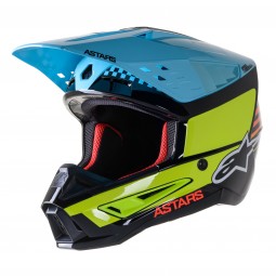 KASK ALPINESTARS S-M5 SPEED BLACK/FLUO YELLOW/LIGHT BLUE
