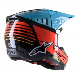 KASK ALPINESTARS S-M5 SPEED BLACK/FLUO YELLOW/LIGHT BLUE