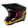 KASK ALPINESTARS S-M5 VENTURE BLACK/BURGUNDY/YELLOW GLOSSY