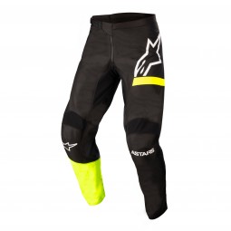 SPODNIE ALPINESTARS RACER CHASER JUNIOR BLACK/FLUO YELLOW