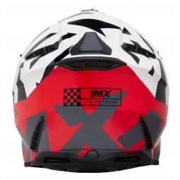 KASK IMX FMX-02 BLACK/WHITE/FLO RED/GREY GLOSS GRAPHIC