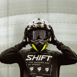 KASK IMX FMX-02 BLACK/WHITE/FLO YELLOW/GREY GLOSS GRAPHIC