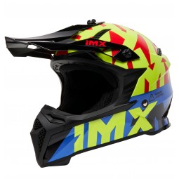 KASK IMX FMX-02 BLACK/FLUO YELLOW/BLUE/FLUO RED GLOSS GRAPHIC