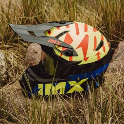 KASK IMX FMX-02 BLACK/FLUO YELLOW/BLUE/FLUO RED GLOSS GRAPHIC