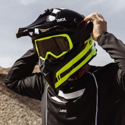 KASK IMX FMX-02 BLACK/FLUO YELLOW/WHITE GLOSS