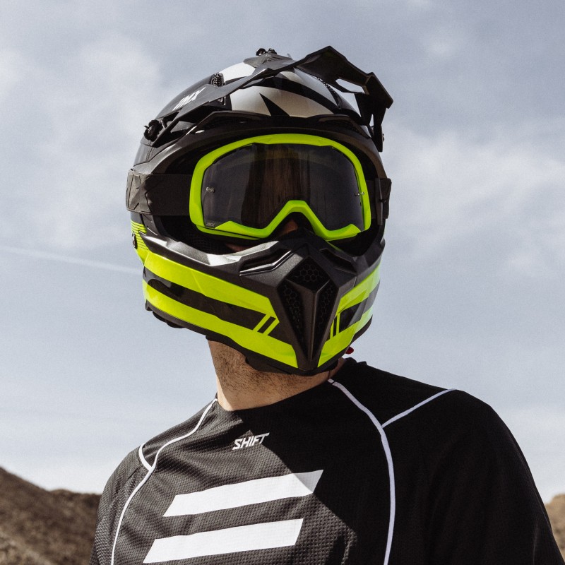 KASK IMX FMX-02 BLACK/FLUO YELLOW/WHITE GLOSS