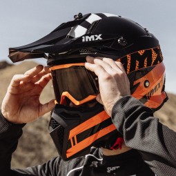 KASK IMX FMX-02 BLACK/ORANGE/WHITE GLOSS