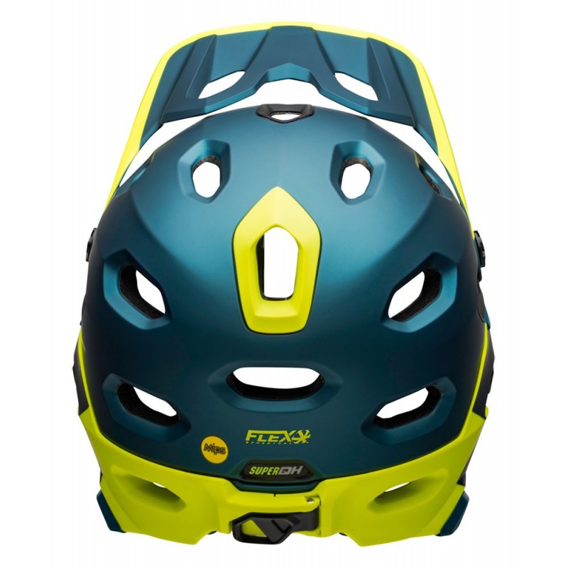 Kask full face BELL SUPER DH MIPS SPHERICAL matte gloss blue hi-viz (NEW)