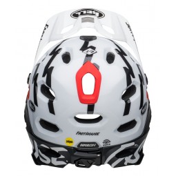 Kask full face BELL SUPER DH MIPS SPHERICAL fasthouse matte gloss black white (NEW)