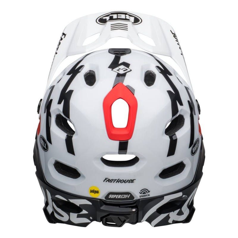Kask full face BELL SUPER DH MIPS SPHERICAL fasthouse matte gloss black white (NEW)
