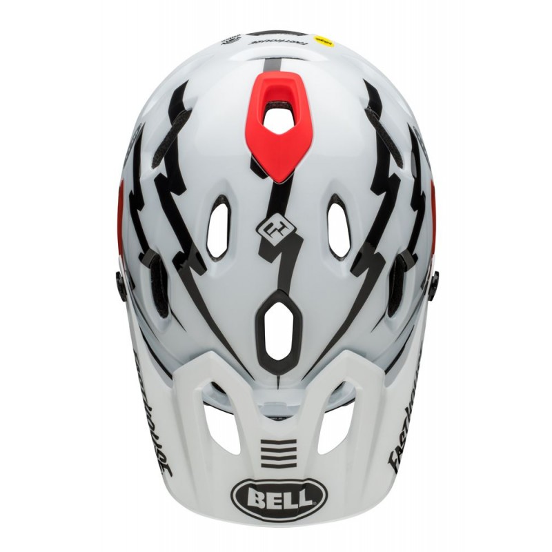 Kask full face BELL SUPER DH MIPS SPHERICAL fasthouse matte gloss black white (NEW)