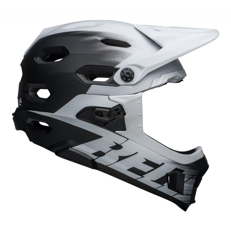 Kask full face BELL SUPER DH MIPS SPHERICAL matte black white (NEW)
