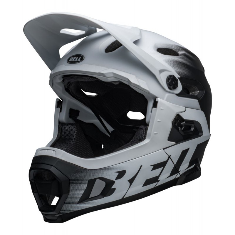 Kask full face BELL SUPER DH MIPS SPHERICAL matte black white (NEW)