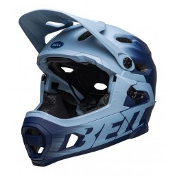 Kask full face BELL SUPER DH MIPS SPHERICAL matte light blue navy (NEW)