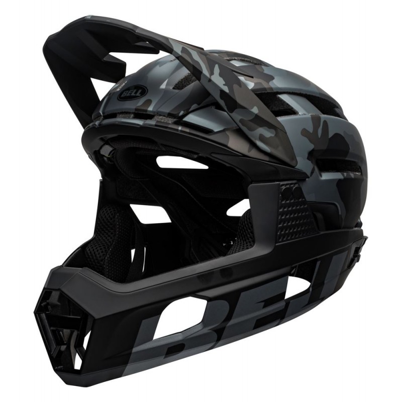 Kask full face BELL SUPER AIR R MIPS SPHERICAL matte gloss black camo (NEW)