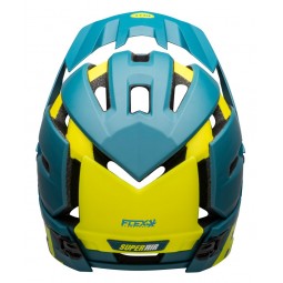 Kask full face BELL SUPER AIR R MIPS SPHERICAL matte gloss blue hi-viz (DWZ)