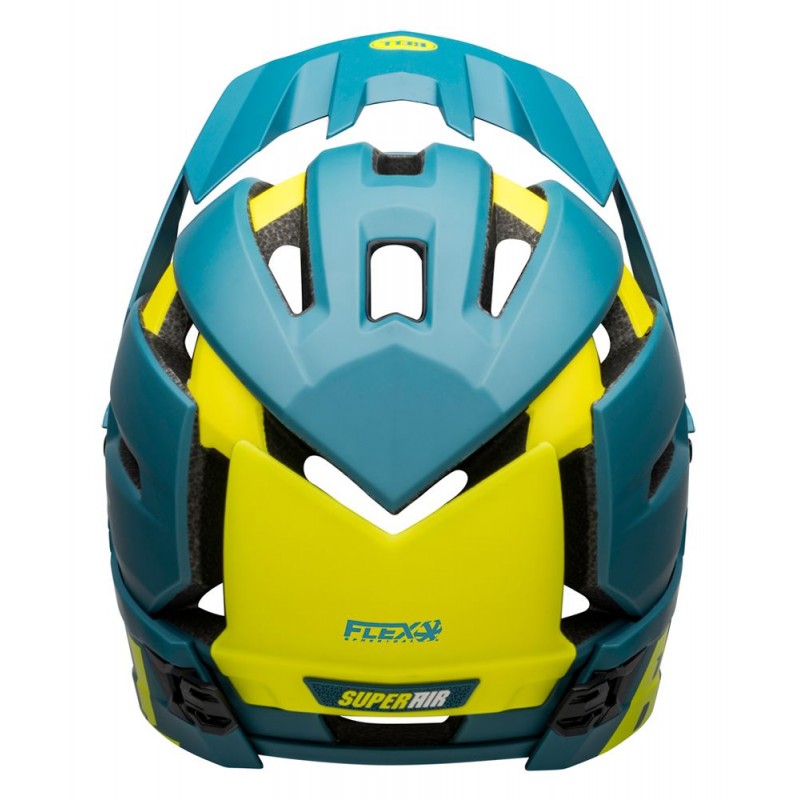 Kask full face BELL SUPER AIR R MIPS SPHERICAL matte gloss blue hi-viz (DWZ)