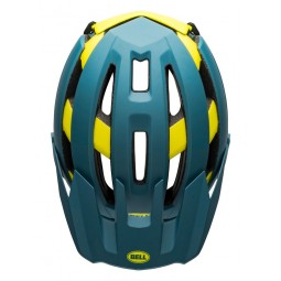 Kask full face BELL SUPER AIR R MIPS SPHERICAL matte gloss blue hi-viz (DWZ)