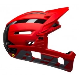 Kask full face BELL SUPER AIR R MIPS SPHERICAL matte gloss red gray (NEW)
