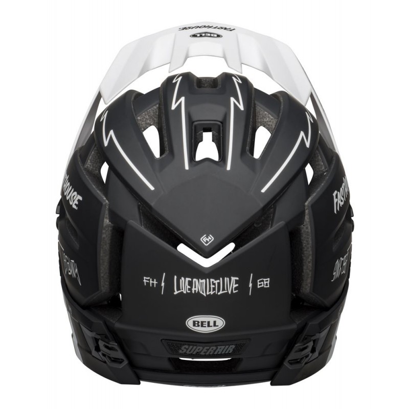 Kask full face BELL SUPER AIR R MIPS SPHERICAL matte black white fasthouse (NEW)