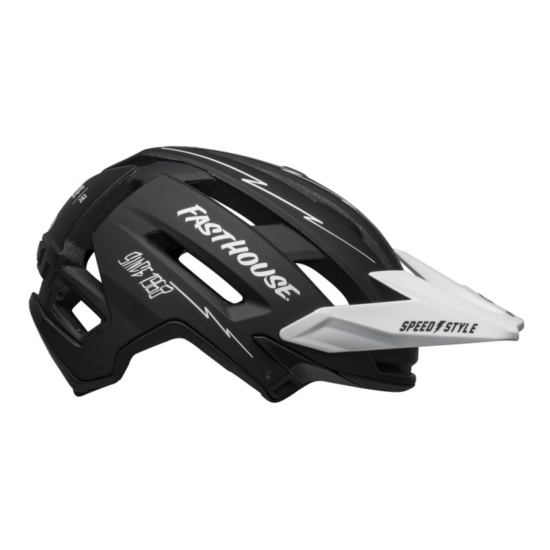 Kask full face BELL SUPER AIR R MIPS SPHERICAL matte black white fasthouse (NEW)