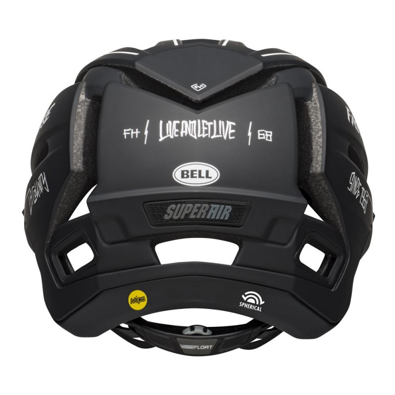 Kask full face BELL SUPER AIR R MIPS SPHERICAL matte black white fasthouse (NEW)