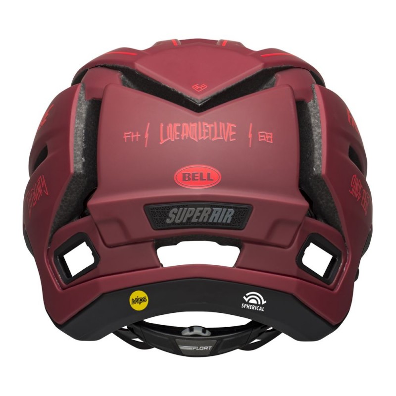 Kask full face BELL SUPER AIR R MIPS SPHERICAL matte red black fasthouse (NEW)
