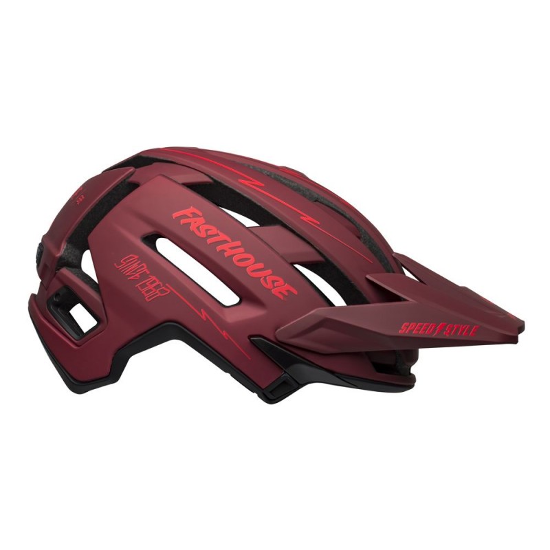 Kask full face BELL SUPER AIR R MIPS SPHERICAL matte red black fasthouse (NEW)