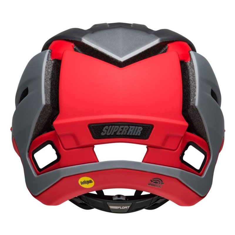 Kask full face BELL SUPER AIR R MIPS SPHERICAL matte gray red (NEW)