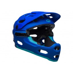 Kask full face BELL SUPER 3R MIPS matte blue bright blue (NEW)