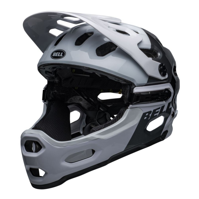 Kask full face BELL SUPER 3R MIPS matte white black (NEW)