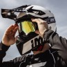 GOGLE IMX ENDURANCE RACE BLACK GLOSS/WHITE - SZYBA IRIDIUM GOLD + CLEAR (2 SZYBY W ZESTAWIE)