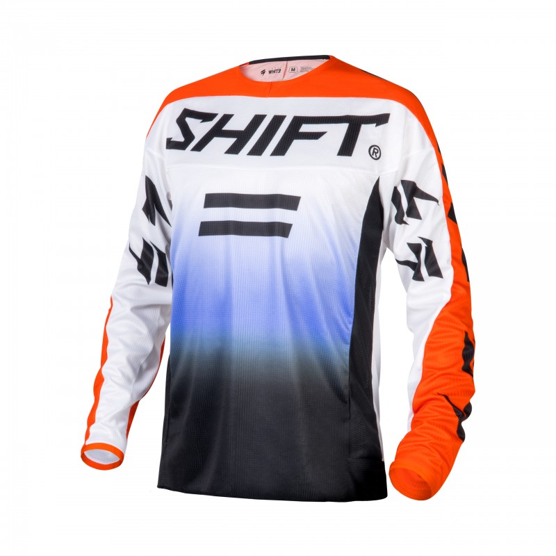 BLUZA SHIFT WHITE LABEL FADE BLACK/WHITE/ORANGE