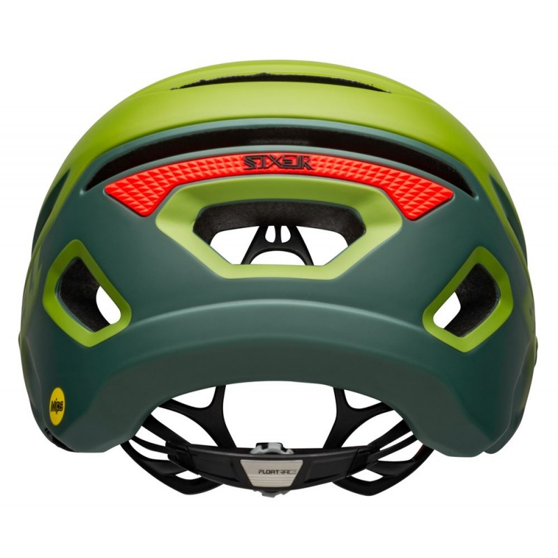 Kask mtb BELL SIXER INTEGRATED MIPS matte gloss green infrared (DWZ)